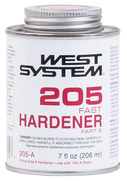 West System 205-A Fast Epoxy Hardener, 7oz | Fast Cure, Cooler Climates