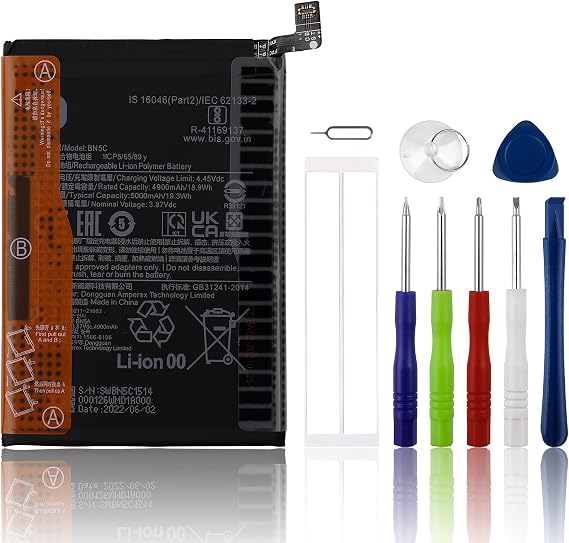 Replacement Battery BN5C Compatible with Poco M4 pro 5G with Tools