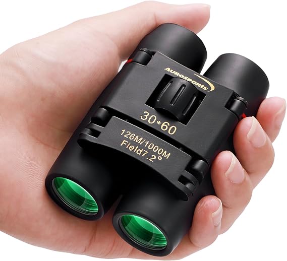 Aurosports 30x60 Mini Compact Binoculars for Bird Watching Cruise Travel