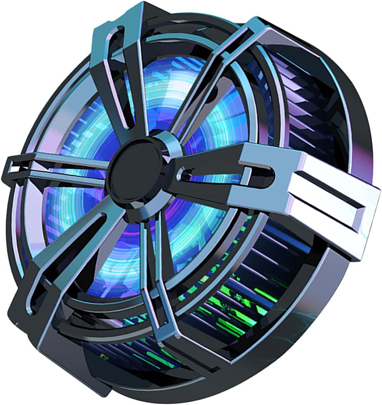 Minimum -6 °C Cooling Fan, Tablet Cooling Cooler, High Power, 13.0 inches 33 cm 2, Super Large Heat Transfer Area, Magnetic Adsorption, Peltier Element, Hydraulic Noise Reduction Fan, 2 Rows