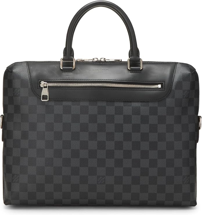 Pre-loved Damier Graphite Porte-Documents Jour, Black