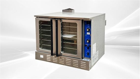 Commercial Electric Convection Oven, ETL Single Phase 240V, Single Deck, 10,000 Watt, Restaurant Kitchen Bakery