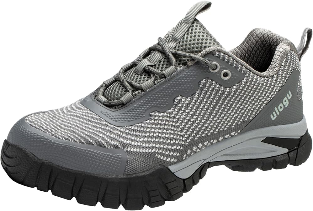 ulogu Waterproof Hiking Shoes for Men Women Comfy Lightweight Non-Slip All Day Walking Work Sneakers