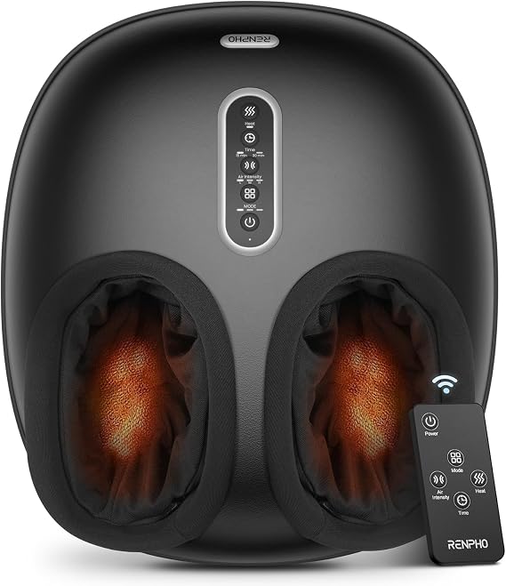 RENPHO Shiatsu Foot Massager with Heat & Remote, At-Home Foot Relaxation
