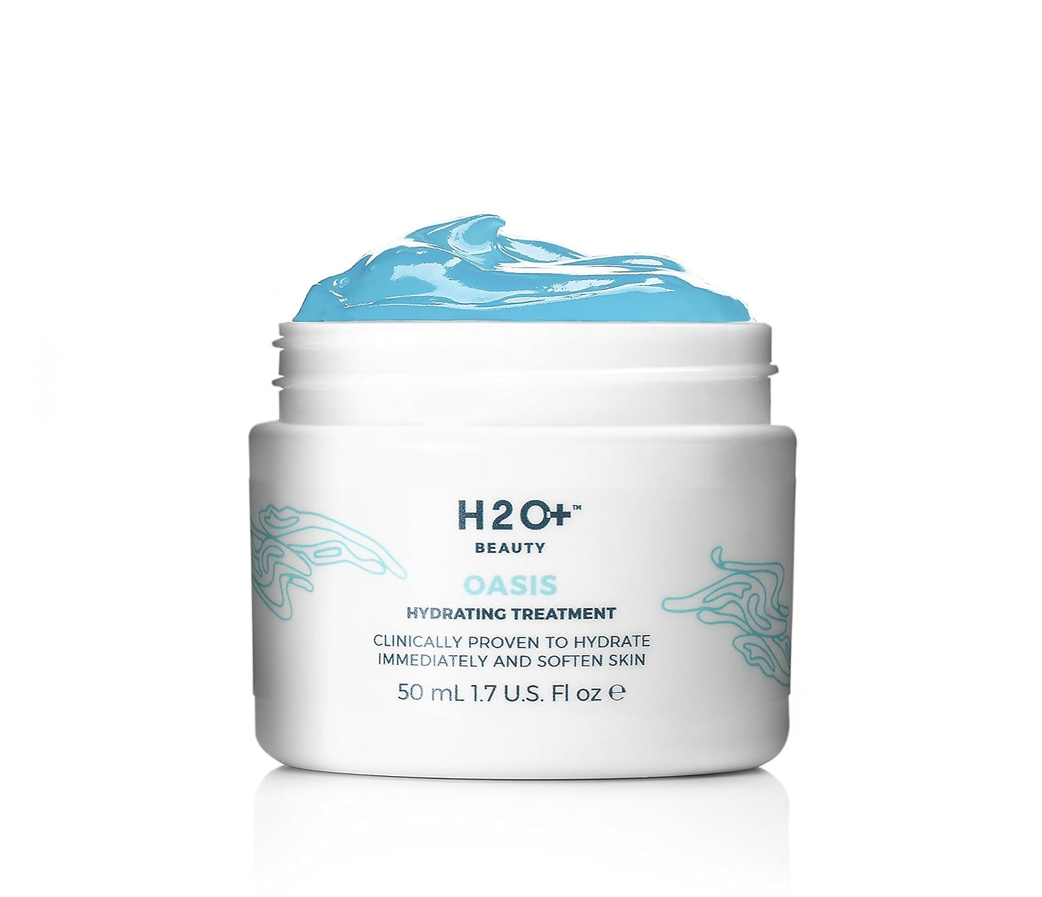 Face Gel Moisturizer, Hydration Oasis Refreshing Gel with Mini Hyaluronic Acid by H2O Beauty