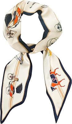 Breevo Silk-Like Scarf for Purses, Bags & Hair - Soft Neck & Head Scarf, Elegant Handbag Wrap, Stylish Accessory