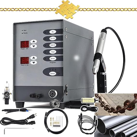 Jewelry Spot Welder,Portable Pulse Arc Argon Welder,50a-600a Automatic Spot Welder,Pulse Argon Arc Welder for Jewelry Welding Jewelry Repair Tools,110V