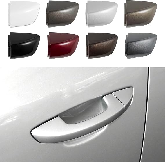 Car Front Left Exterior Door Handle Lock Cover Fit ForVW Golf 6 Passat Scirocco Sharan Skoda Superb Seat Alhambra 1K8837879 5KD837879 Door Handle Cover Black