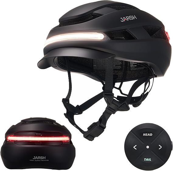 Commute Smart E Bike Helmet with Lights | NTA-8776 Certified for Electric Bikes, Scooters | Cycling Helmet Night Ride | Turn Signal | Fidlock Buckle | Electric Bike Helmet for Adults, Men, Women