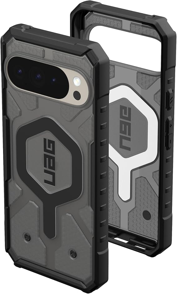 URBAN ARMOR GEAR UAG Made for Google Pixel 10 Pro XL Case Pathfinder Clear - Compatible with Pixelsnap & Magnetic Charging Transparent Rugged Protective Cover, Ash/Black