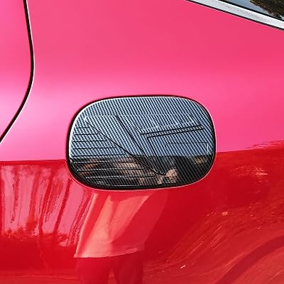 YOUTOOCAR Carbon Fiber Pattern Gas Cap Cover Compatible with Kia Stinger 2018-2023 Accessories