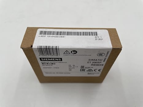 Siemens 6ES7135-6HD00-0BA1 SIMATIC ET 200SP 6ES7 135-6HD00-0BA1 Analog Output Module AQ 4XU/I Standard 6ES71356HD000BA1 Suitable for BU Type A0 A1 4025515080756