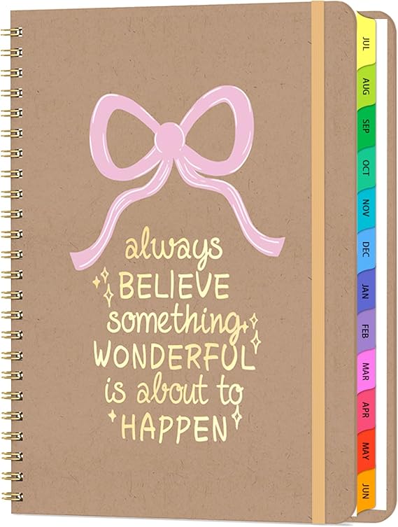 Academic Planner 20262027, Weekly & Monthly Calendar Planner, July 2026 July 2027, Hardcover A5 (6.3" x 8.5") Agenda with Tabs, School Planner for Students & Teachers, Doodle Kraft