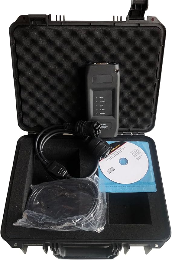 ET-3 Communication Adapter Group 317-7485 ET III ET3 Scanner Tool 317-7484 Fit for Caterpillar CAT Heavy Machine Diagnostic Test Tool 9+14 pins 3177485 Version 2019C 2020A 2023A (2023A)