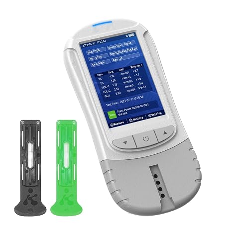 4-in-1 Cholesterol Testing Kit Cholesterol Checker at Home Total Cholesterol, HDL-C, LDL-C, and Triglyceride Monitor with 40 Test Strips