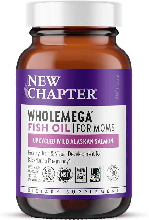 New Chapter Wholemega for Moms Prenatal Fish Oil, 180 Count