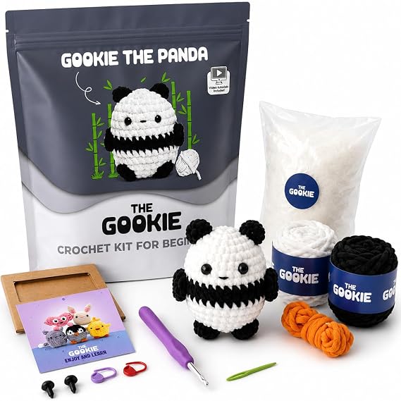 Panda Amigurumi Crochet Kit Knitting Set