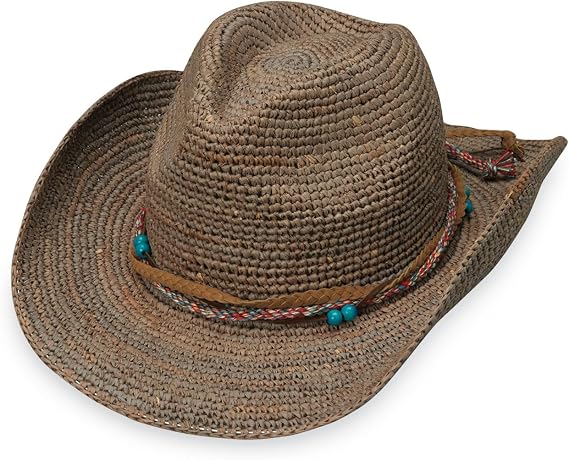 Wallaroo Womens Catalina Cowboy Hat UPF 50+ with Wide Brim | Adjustable | Great for Outdoors, Concerts, Beach, Festivals