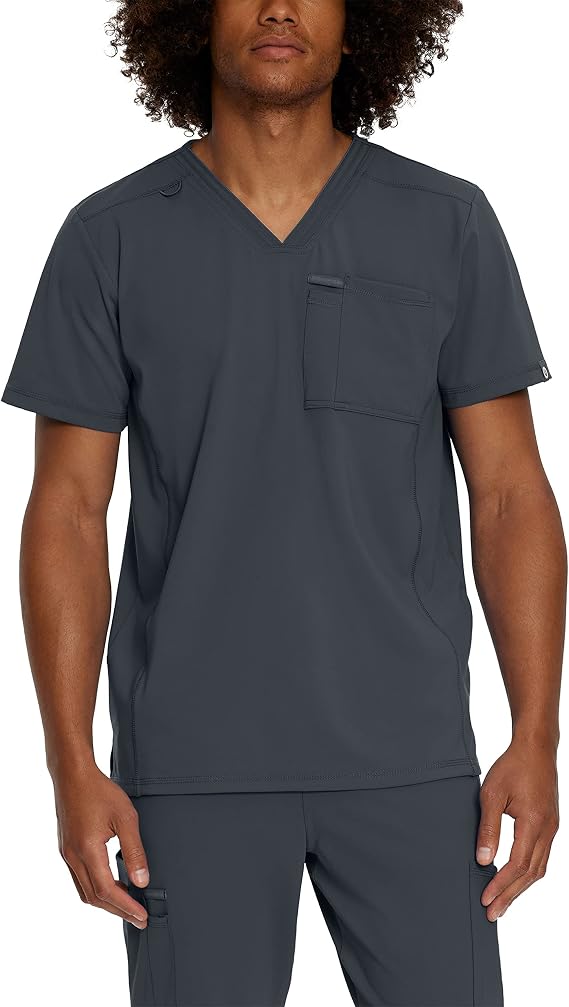 Urbane Impulse Tailored Fit Extreme Stretch 2-Pkt V-Neck Scrub Top for Men 9911