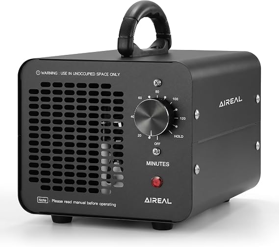 Aireal ODORKILL-80 Ozone Generator - High Capacity O3 Machine for Areas up to 2000+ Square Feet, Black