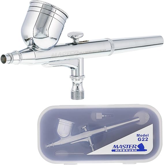 Master Airbrush G22 Multi-Purpose Dual-Action Gravity Feed Airbrush Gun