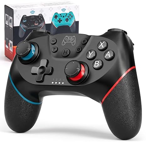 Diswoe Wireless Pro Controller for Switch 1/Switch 2/Lite/OLED/PC