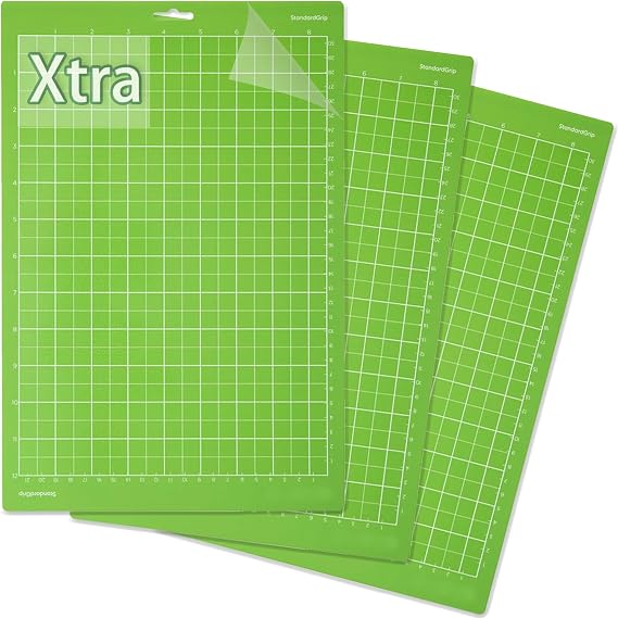 LOPASA Cutting Mat Compatible with Cricut Joy Xtra(3 Standards) | 3 Sheets|8.5x12 Standard Grip Adhesive Cutting Mats|Joy Extra Accessories and Supplies