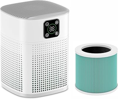 air purifiers, Air Purifier for Home with 360Air Intake, Honeyuan Genuine Filter, Air purifier1 & Filter2