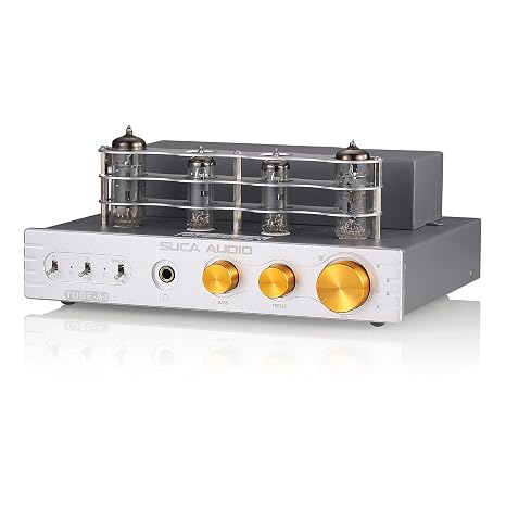 HiFi Bluetooth 5.0 Vacuum Tube Amplifier Class A Stereo Audio Amplifier Headphone Amplifier Pre-Main Amplifier 6P1 6J4