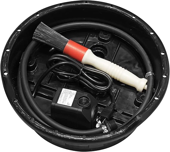 Torin AXH-PPW5GB 5 Gallon Capacity Portable Plastic Automotive Parts Washer Cleaner to Degrease Small Parts and Tools, Black