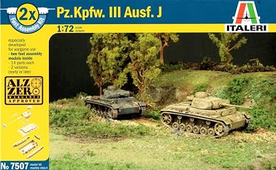 ITALERI 7507S Pz.Kpfw.III Ausf.J 2 Fast Assembly Models