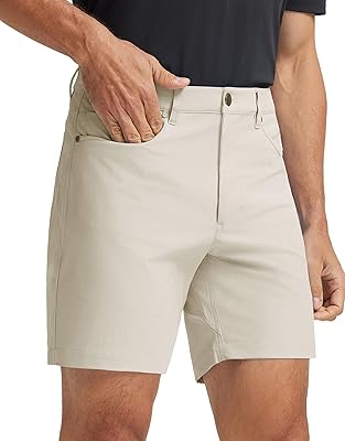 M MAELREG Golf Shorts Men 7 9 Inseam Lightweight Quick Dry Stretch Flat Front Casual Moisture Wicking Mens Dress Shorts