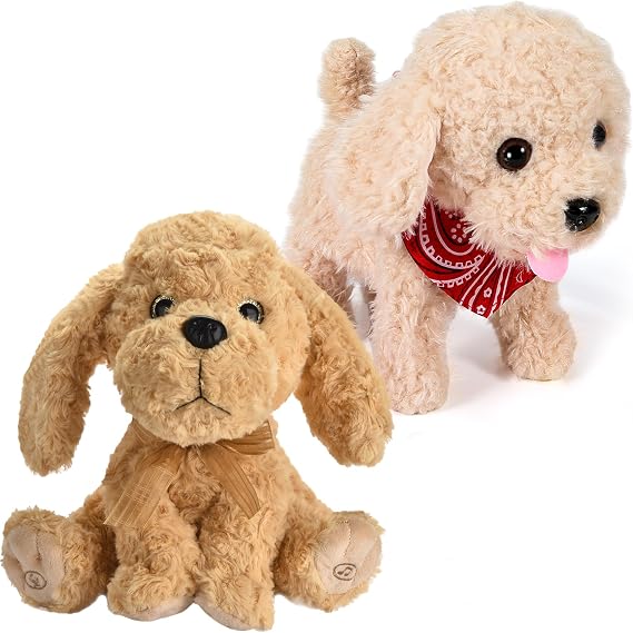 Interactive Walking Plush Puppy Toy Dog & Singing Plush Toy Dog Gift Package
