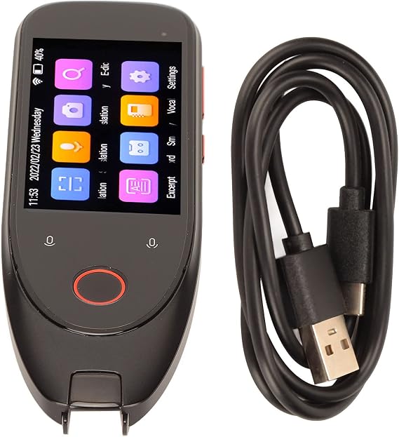 Reading Translator Pen, Electronic Language Translator Device Dictionary Pen, 112 Languages Reader Pen Translation Scanner Dictionary Pen