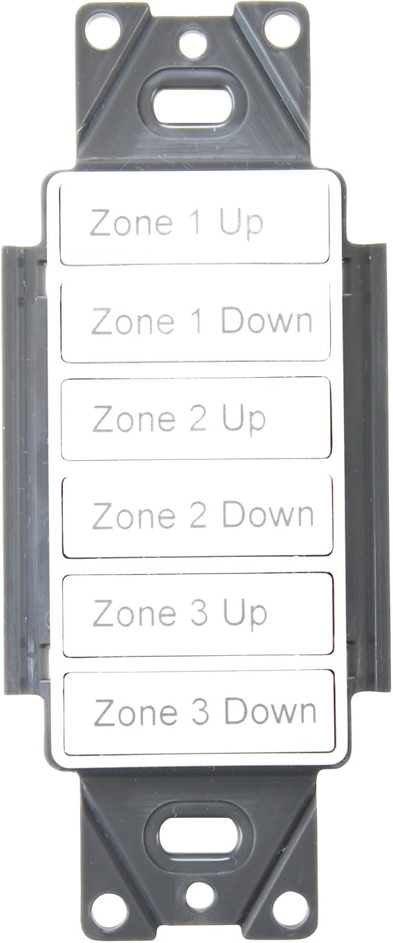 COOPER GREENGATE RC-6TSB-ZAD-W Pre-Engraved Room Controller Wallstation Low Voltage Switch