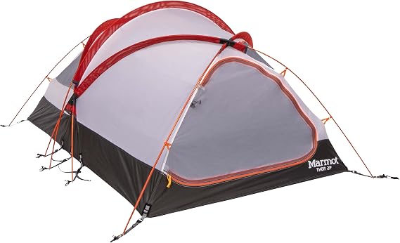 Marmot Thor 2-Person Tent | Easy Set-Up, Water-Resistant, Storm Ready, Blaze, 2 Person
