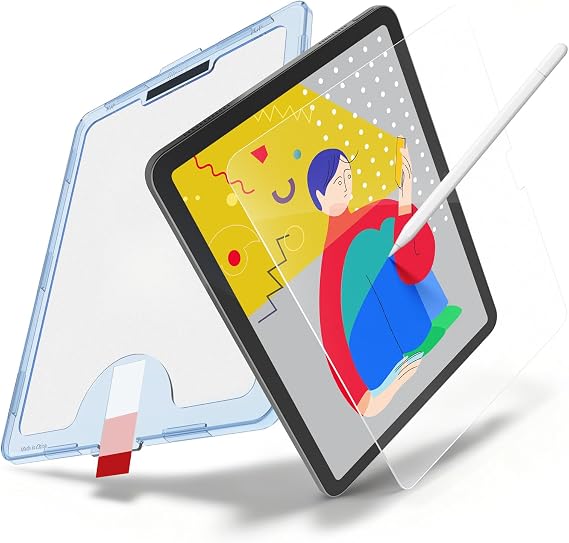 bersem Paperfeel Glass Screen Protector for iPad Air 13 Inch M4/M3/M2 | Tempered Glass, Anti-Scratch, EZ Kit, Case Friendly, 1 Pack