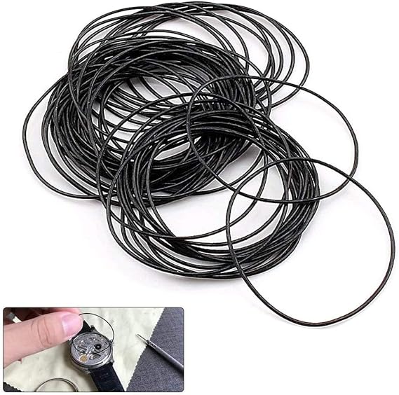 950pcs O Ring Watch Back Gasket Rubber Seal Washers Set Watch Gaskets kit Replacement O-rings Repair Parts for Watch Backs, 0.6mm