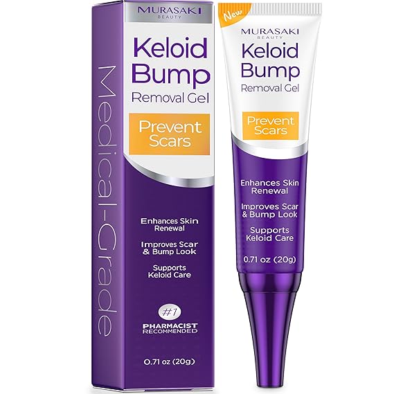 Keloid Bump Removal Gel | For Piercing Bumps, Keloids, Hypertrophic Scars & Acne Marks | With Salicylic Acid, Centella, EGF & Ceramides | Smooths, Hydrates & Supports Skin Renewal 0.71 oz / 20g