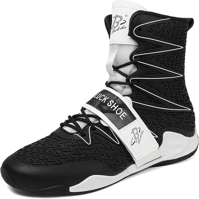 Boxing Shoes for Men High Top Gym Shoes Fighting Sports Training Footwear LS308