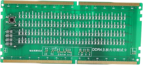 Computer Memory Tester, Desktop DDR4 Memory Tester, Forward Reverse Available, Memory Tester with LED for PC, PCB Material