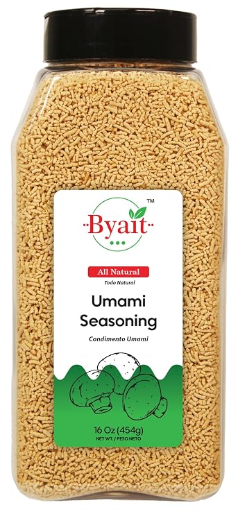 Byait Japanese Umami Seasoning with Salt 16 Oz, Shiitake Mushroom Powder