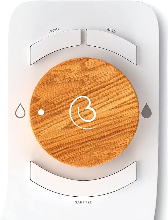 Revolution Cool Water. Bidet attachment for toilet. Luxury design, bathroom bidet sprayer for toilet, auto shut off, non electric, dual nozzle, feminine wash, self cleaning. Bali Bamboo.
