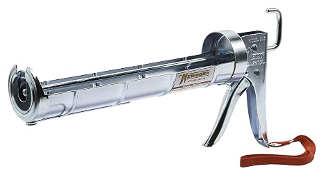 Newborn 315 Super Ratchet Rod Cradle Caulking Gun, 1/4 Gallon Cartridge, 6:1 Thrust Ratio