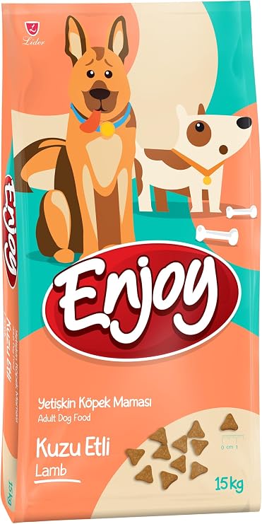 Enjoy Kuru Köpek Maması, L&R Kuzu Etli ve Pirinçli, Yetişkin 20/9, 15 Kg