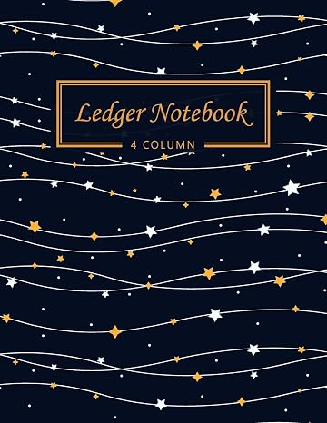 Ledger Notebook: 4 Column Ledger Record Book Account Journal Accounting Ledger Notebook Business Bookkeeping Home Office School 8.5x11 Inches 100 Pages Dark Blue Star (Accounting Ledger Paper)