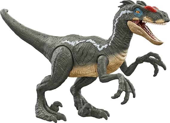 Jurassic World Raptor Dinosaur Jointed Toy, Gift +4 Years (Mattel HNC11)
