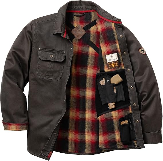 Legendary Whitetails Mens CCW Waxed Cotton Shirt Jacket