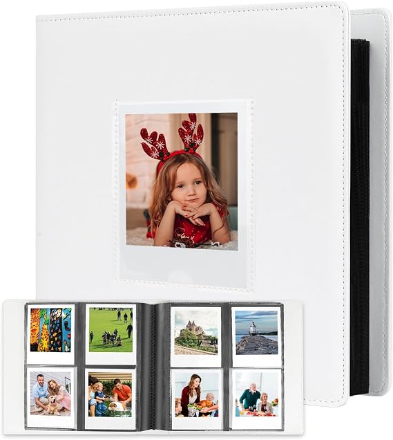 Veicevol 256-Pocket Album for Polaroid i-Type, 600 & SX-70 Photos, White