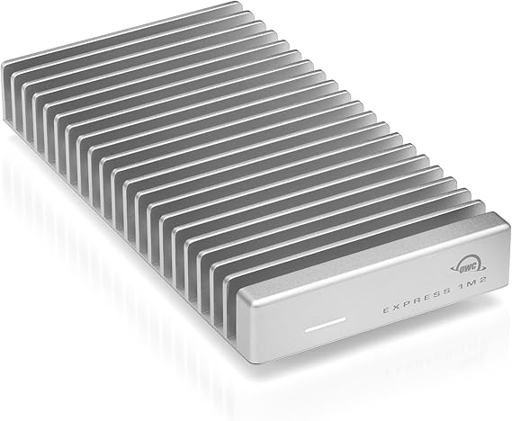 OWC Express 1M2 40Gb/s Taşınabilir NVMe SSD | USB4 (Thunderbolt Uyumlu/USB-C) Alüminyum Isı Emici Muhafazalı Ultra Hızlı Harici SSD Sürücü (Yalnızca Muhafaza)